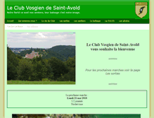 Tablet Screenshot of clubvosgien-stavold.fr